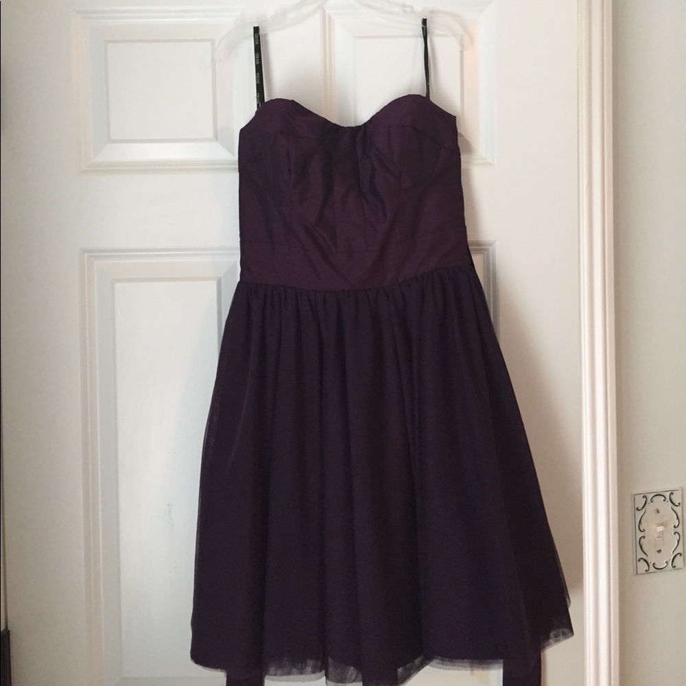 XOXO Dark Purple Sweetheart Dress