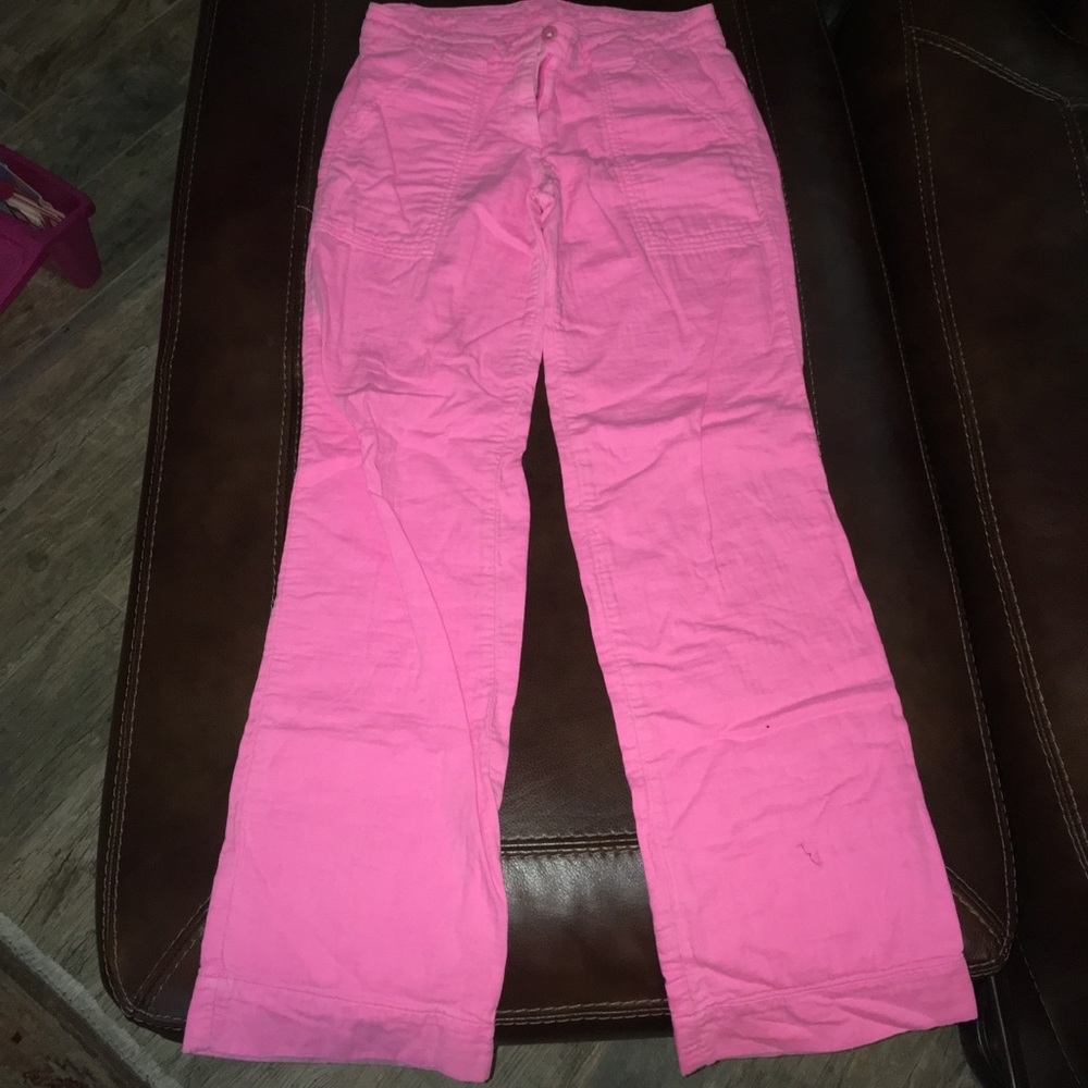 J Crew Neon Pink cargo pants
