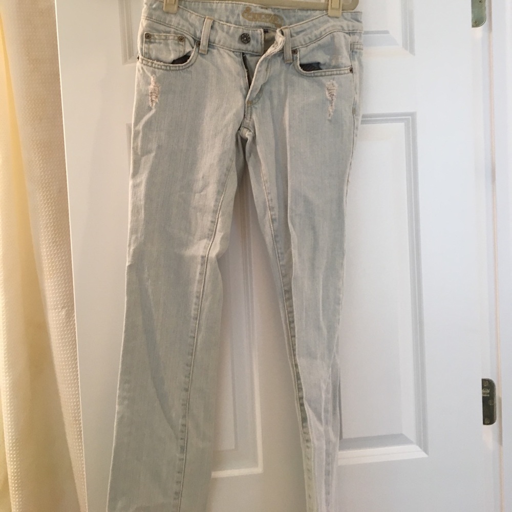 LF Carmar skinny light wash jeans