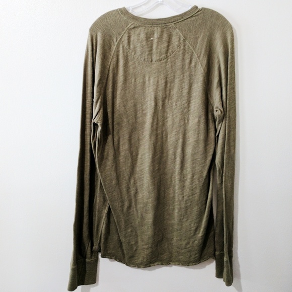 Rag & Bone olive green henley long sleeve - Picture 2 of 3