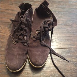 Timberland Purple Leather Boots 9 Great Condition