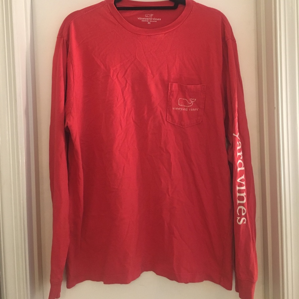 Vineyard Vines Nantucket Red Long Sleeve Tshirt