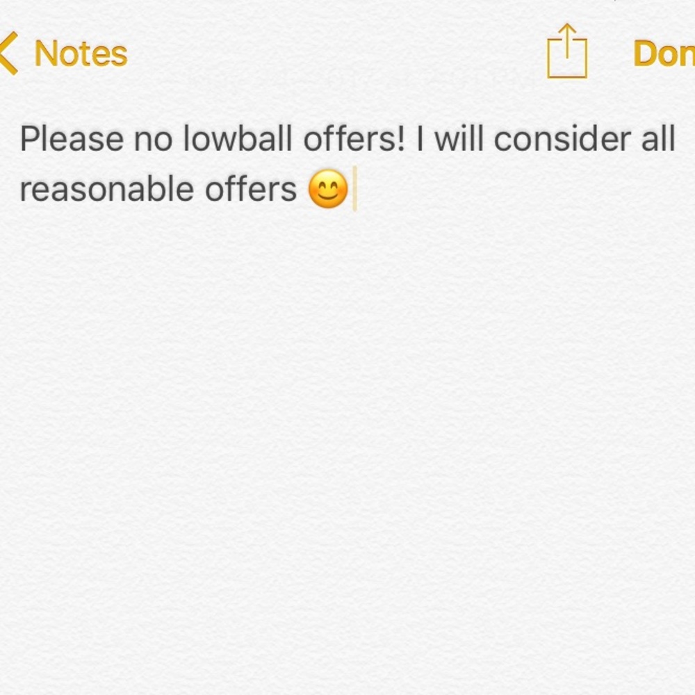 Please no lowball offers!