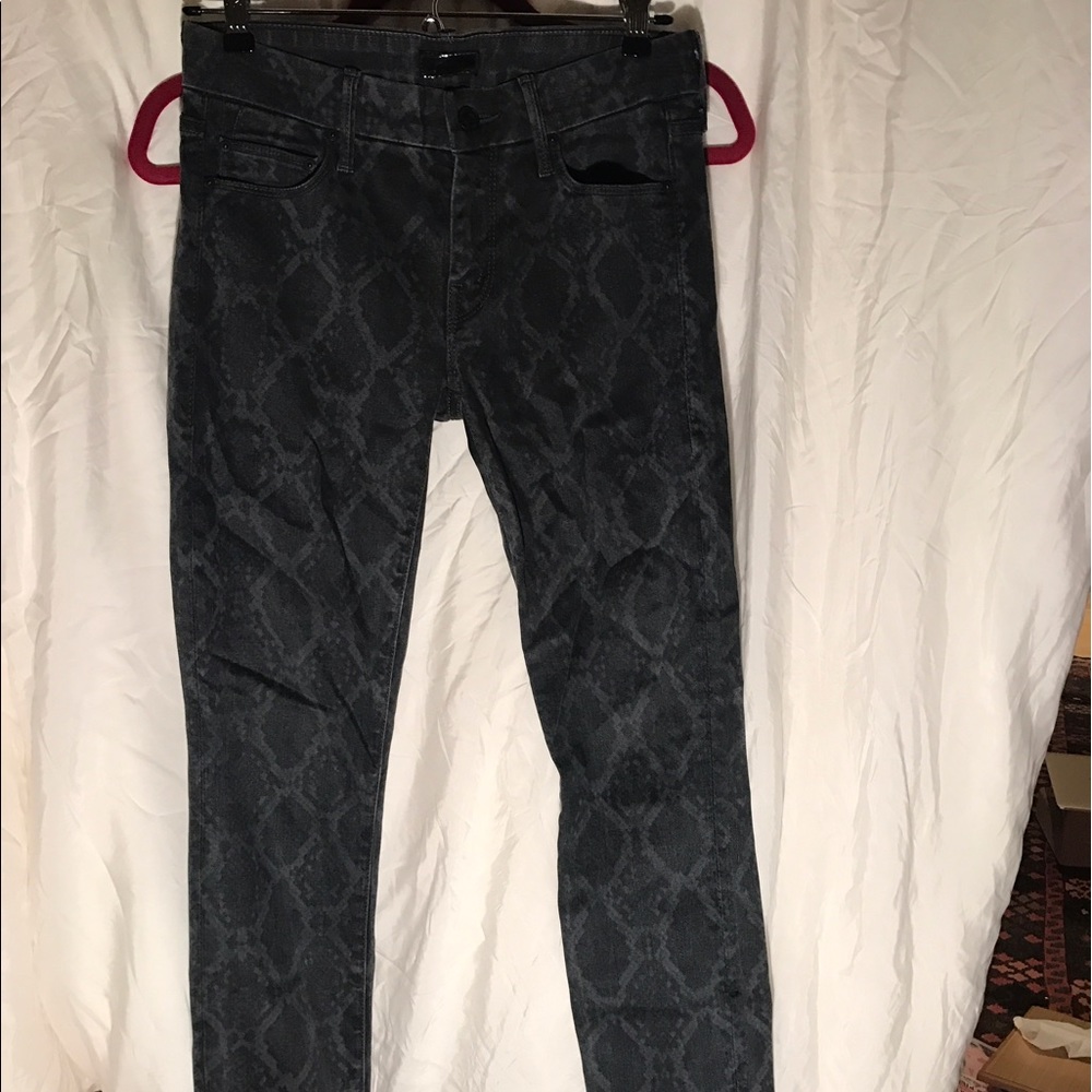 Mother jeans - the looker w/ snake print