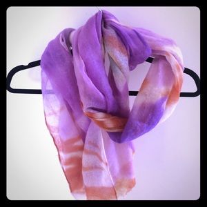 Super sheer lightweight 100% cashmere scarf Italy