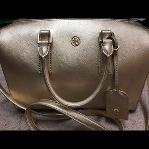 Tory Burch gold Satchel