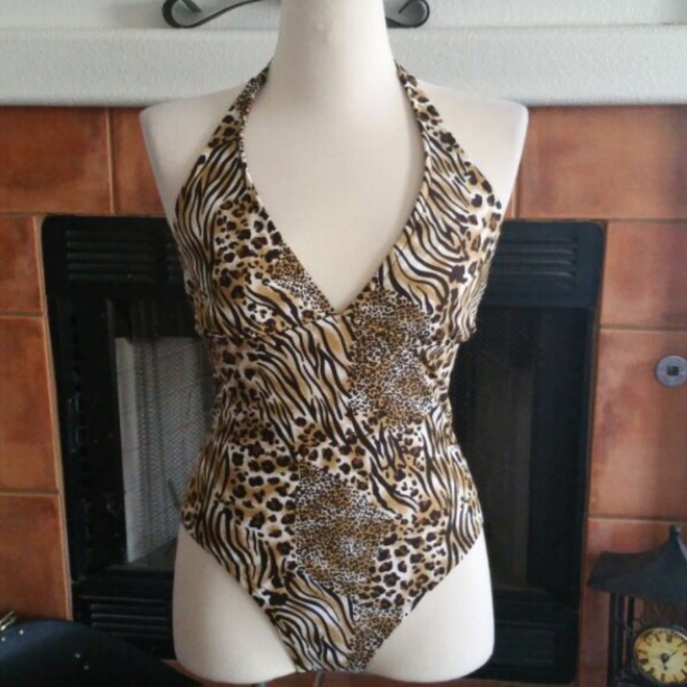 Animal, cheetah, leopard print swimsuit