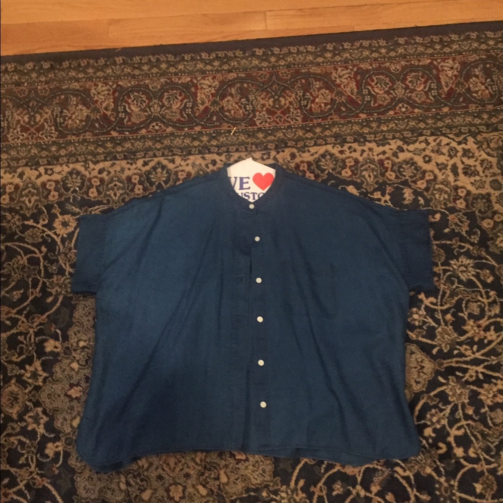 Everlane indigo square top, size 4