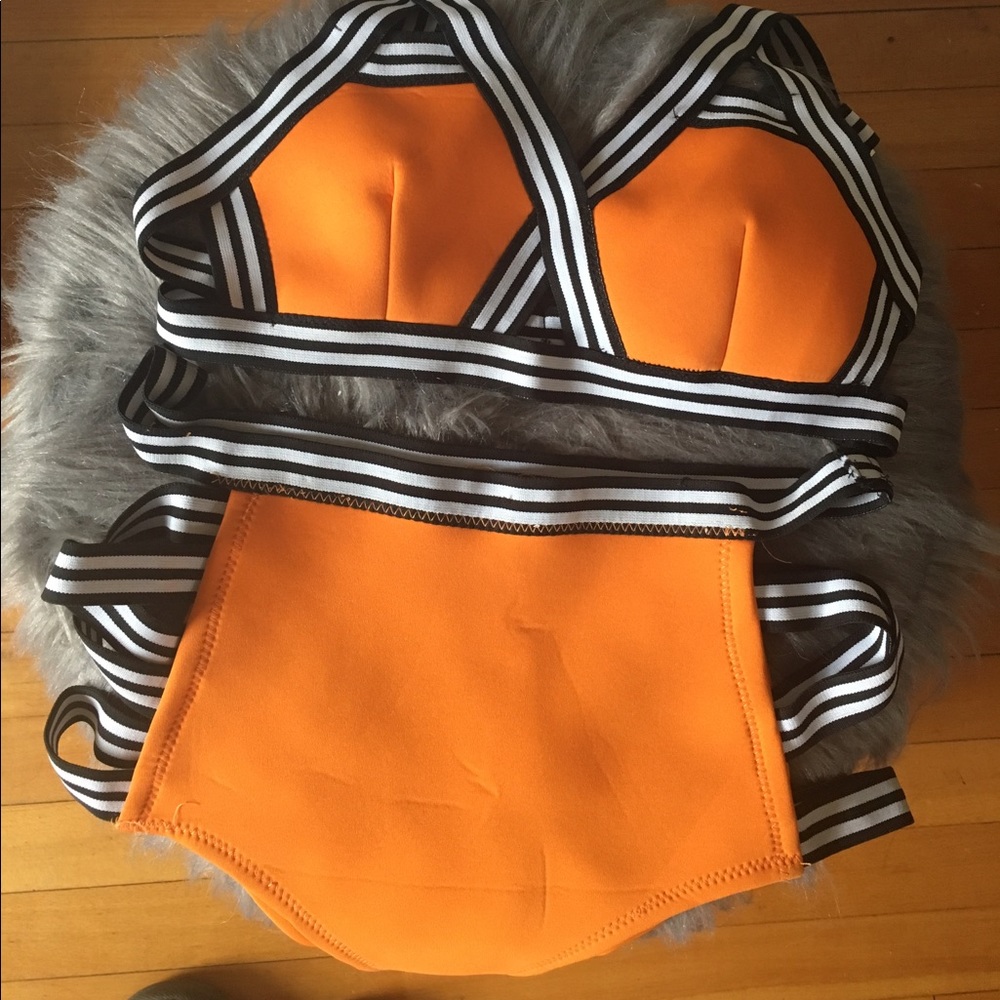 high waste bathing suit