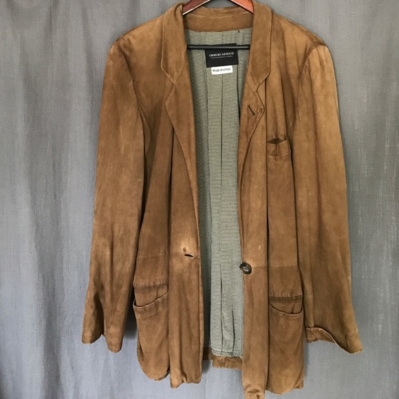 Giorgio Armani Jackets & Blazers - GIORGIO ARMANI SUEDE JACKET