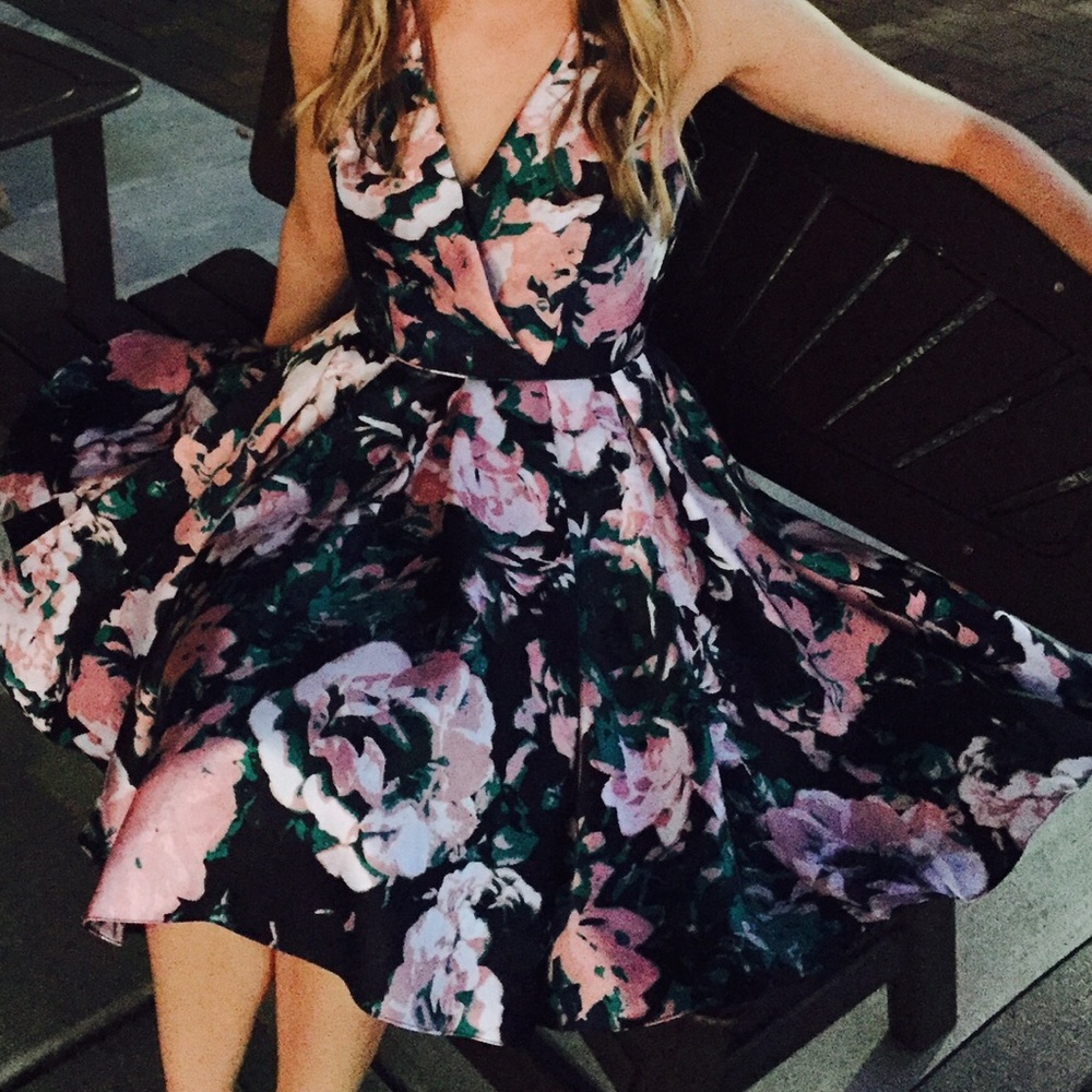 Adrianna Papell floral dress