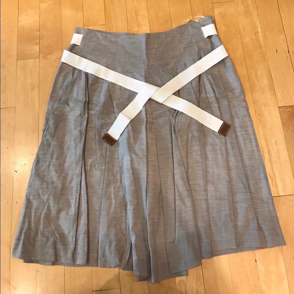 Fabiana Filippi gray belted skirt