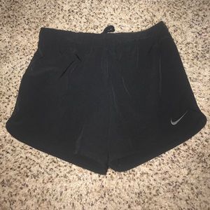 Woman's black nike running shorts