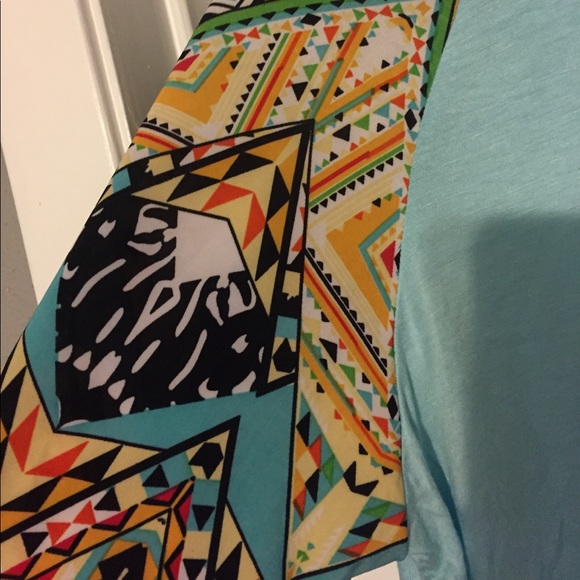 Aztec print baseball tee - Picture 2 of 2