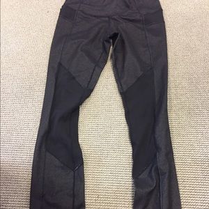 Lululemon denim leggings.
