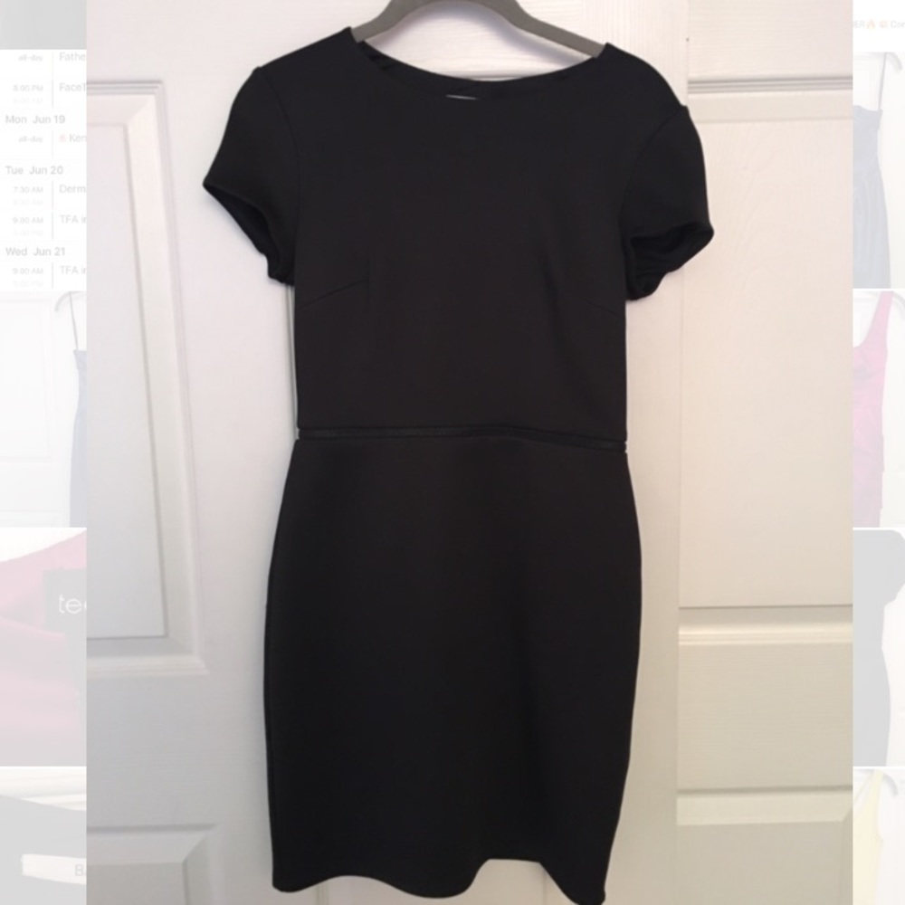 Black sheath bodycon dress, size S