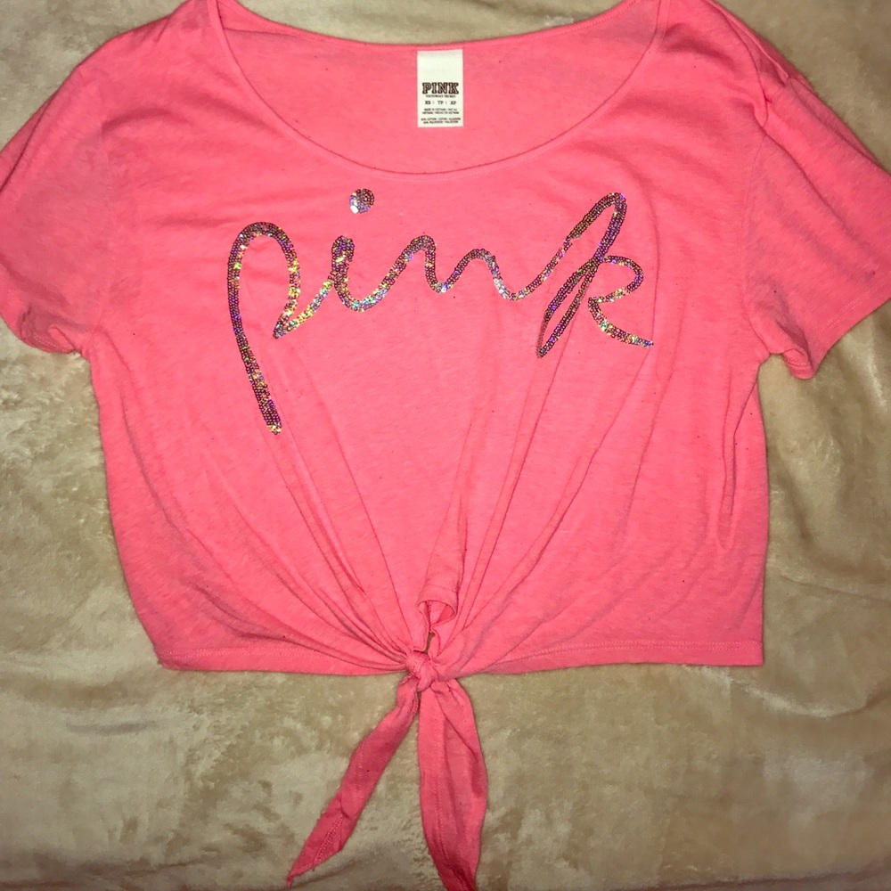 Victoria's Secret PINK y2k rhinestone top