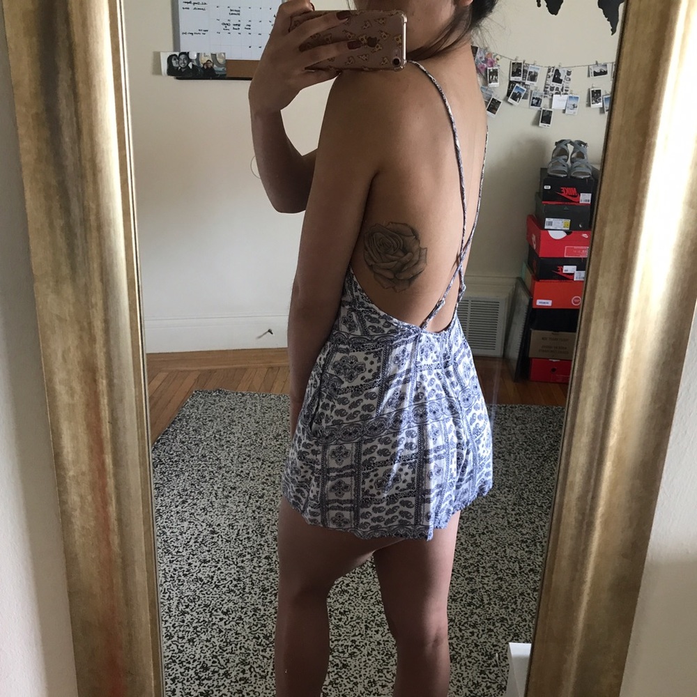 Backless Romper
