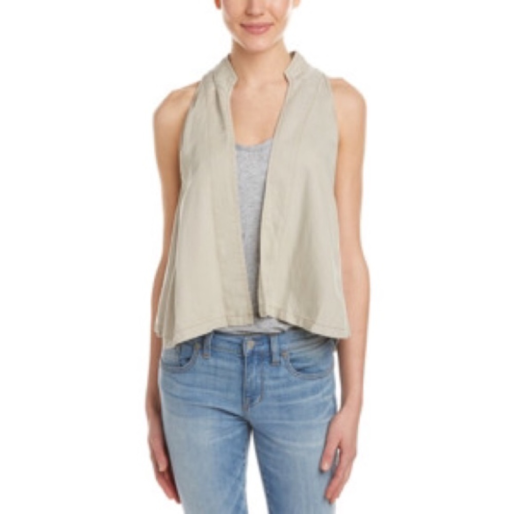 Free People Swingy Vest in Natural