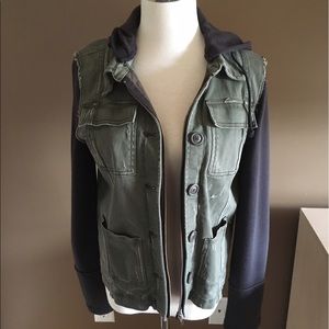 Free People Twill Military Jacket