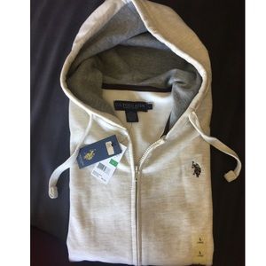 NWT 🕶 U.S. POLO ASSN White Sweatshirt Size L