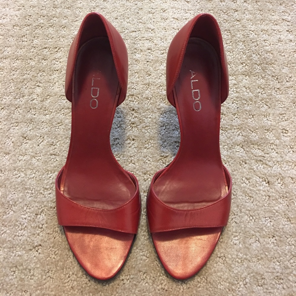Red Aldo heels