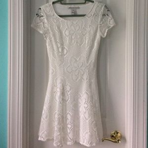 American Rag White Lace Mini Dress Size XS