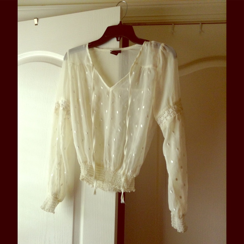 Ivory Sheer Top