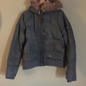 Dark Green Winter Down Jacket