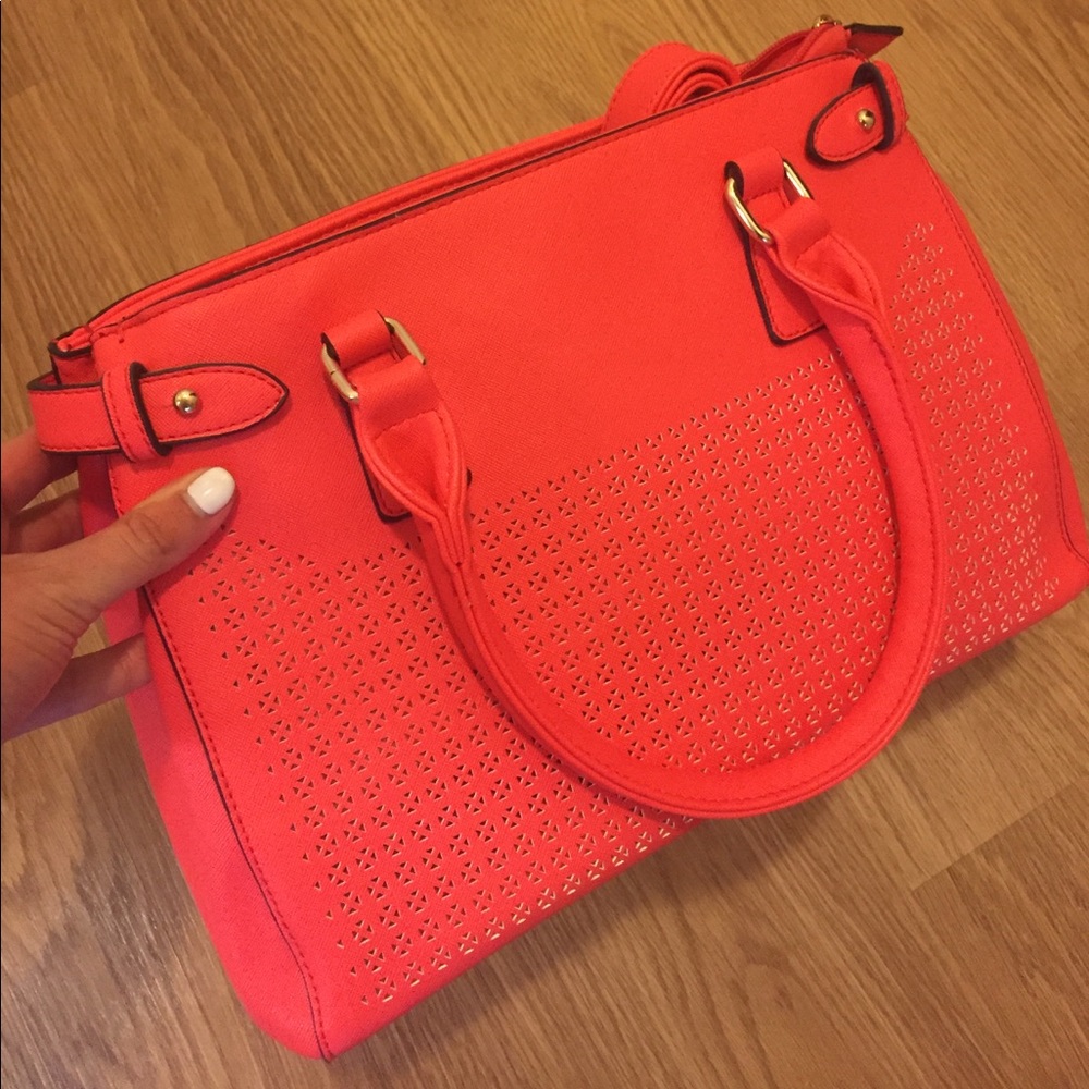 Bright orange summer purse