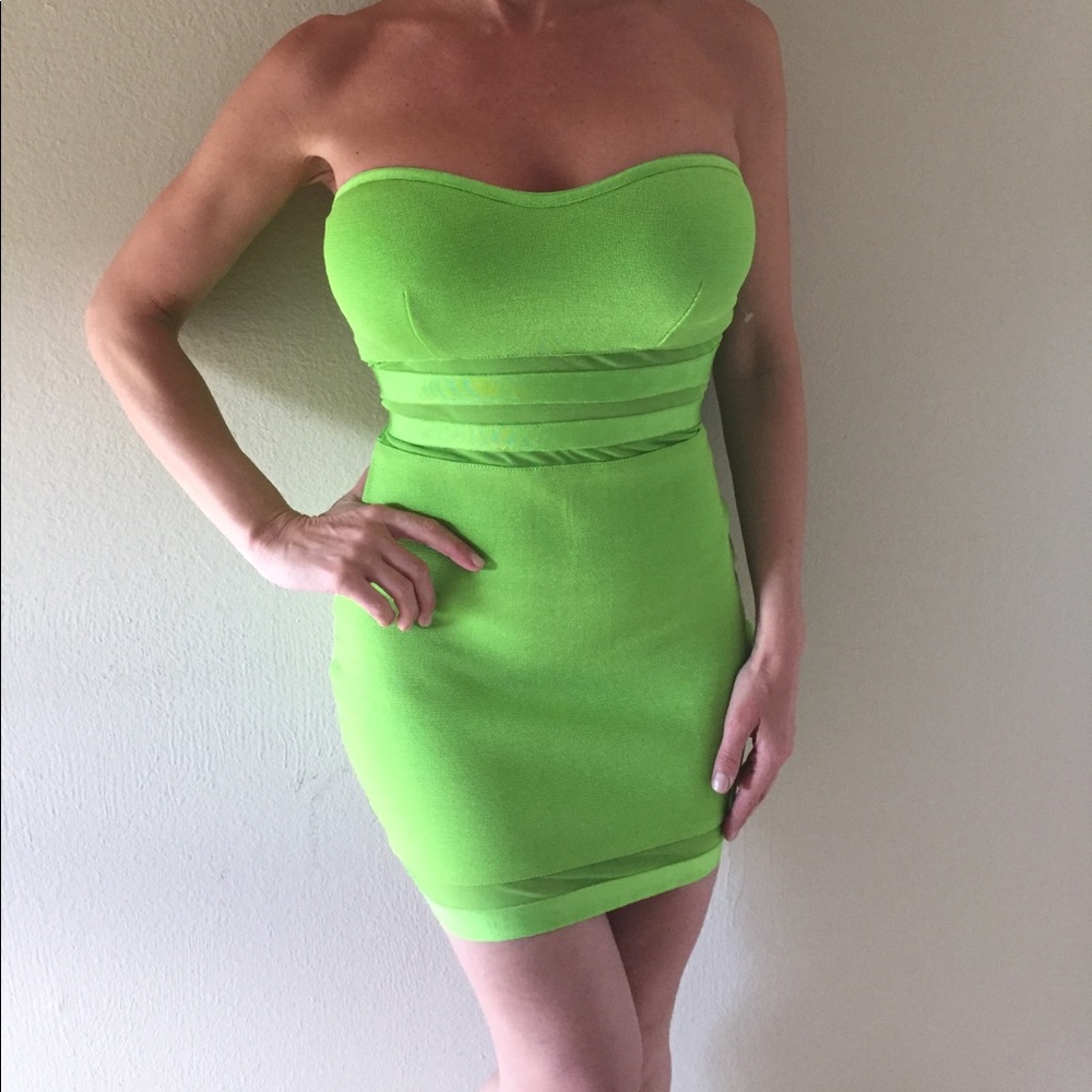 Green wow couture dress fitting