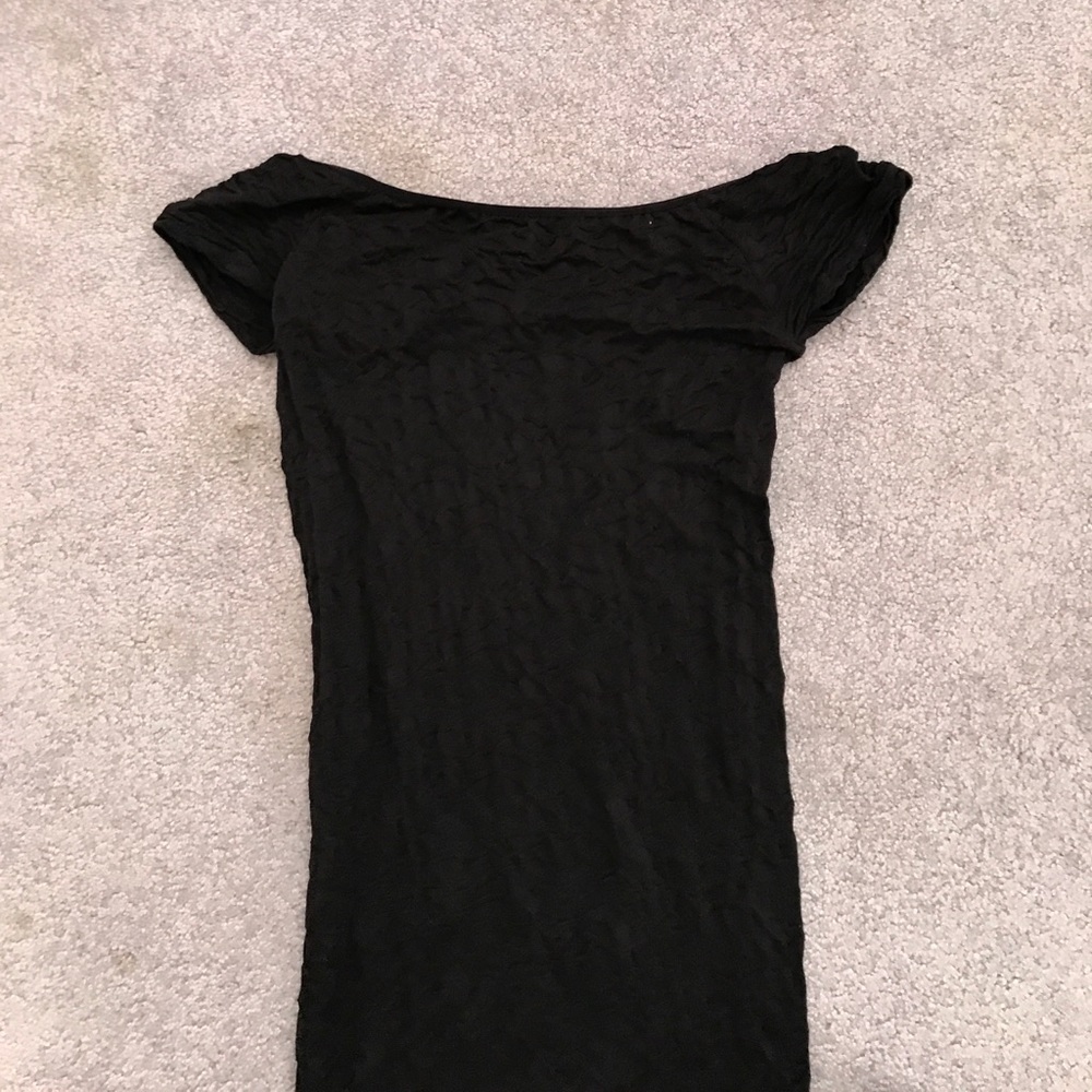 FREE PEOPLE off both shoulders black dress