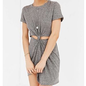 Knot Front T-Shirt Dress