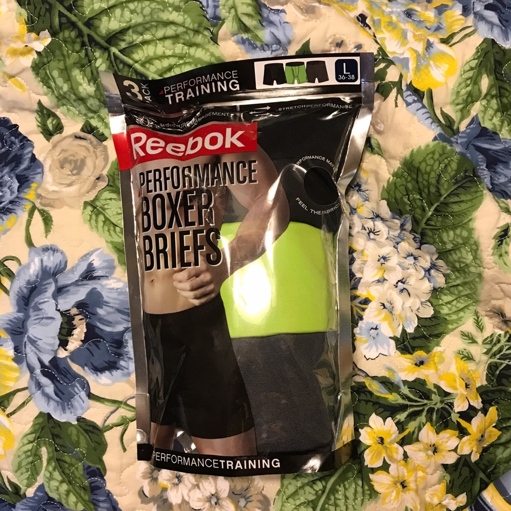 Men's Reebok Performance Briefs L 36-38 New!