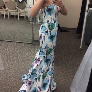 Floral prom dress