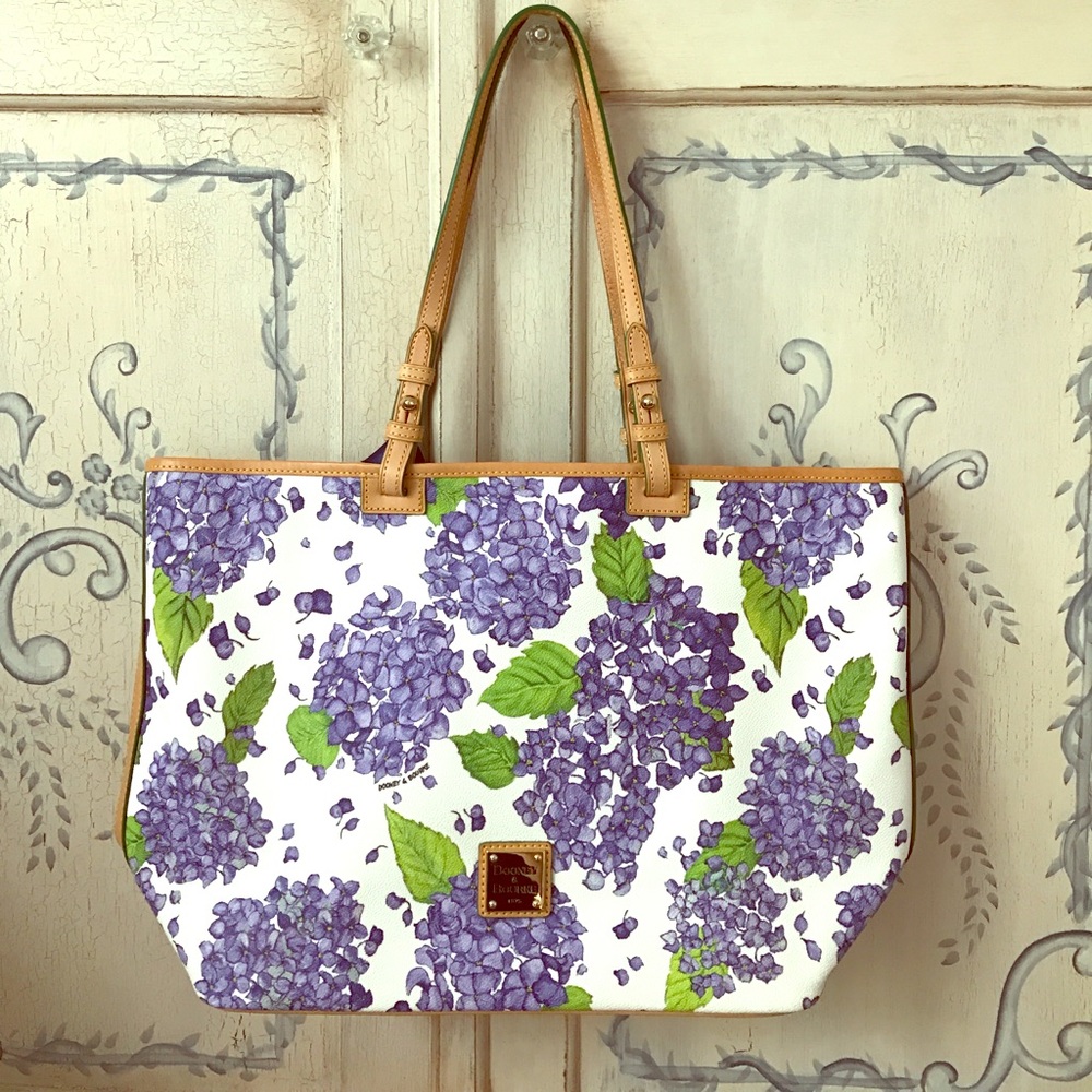 Hydrangea-print Dooney & Bourke Purse