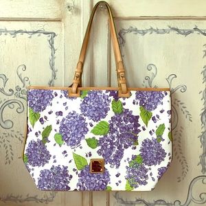 Hydrangea-print Dooney & Bourke Purse