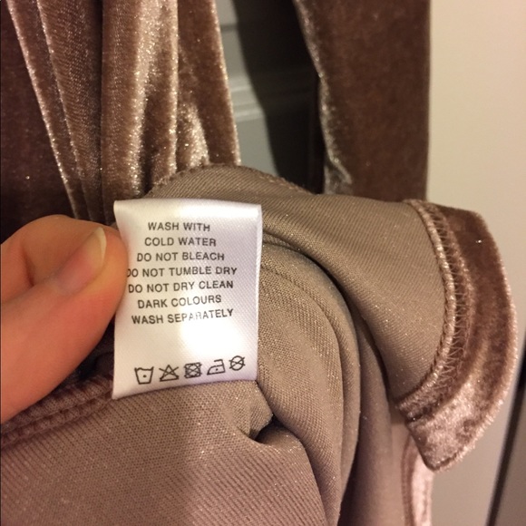 Brown velvet tunic dress with pockets size S, NWT - Picture 5 of 5