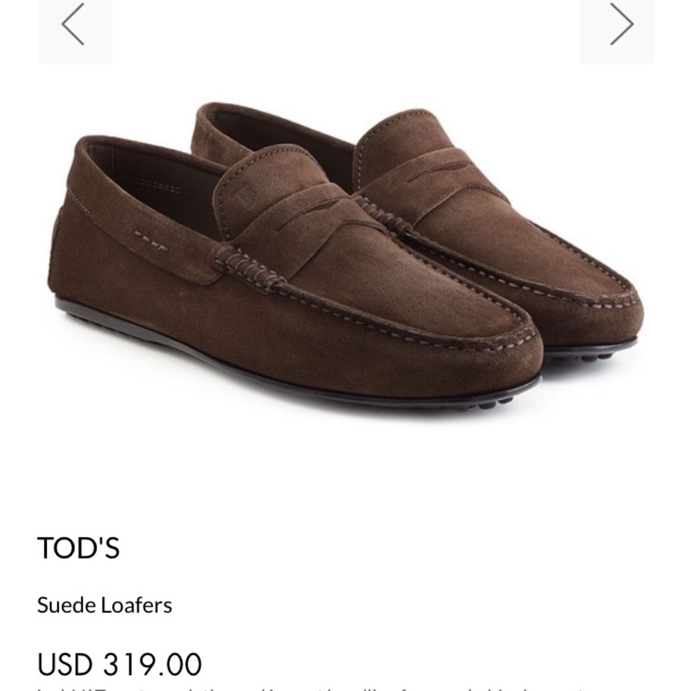 Tods loafers size 8