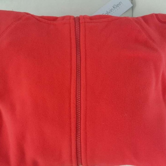 Calvin Klein zip front hooded fleece. New. Sm. - Picture 2 of 3