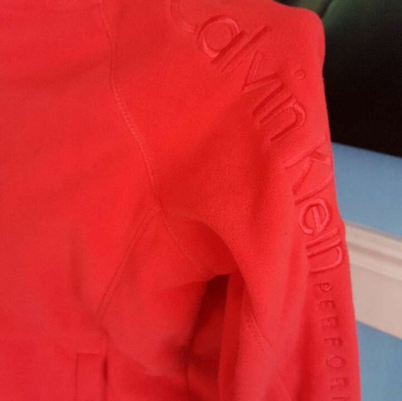 Calvin Klein zip front hooded fleece. New. Sm. - Picture 3 of 3