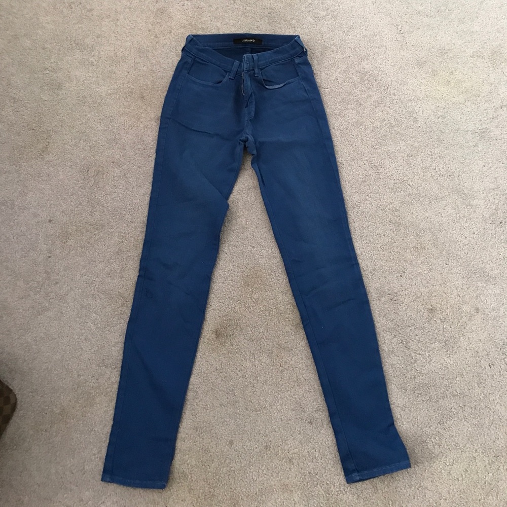 Royal blue JBRAND (barely worn) skinny jeans