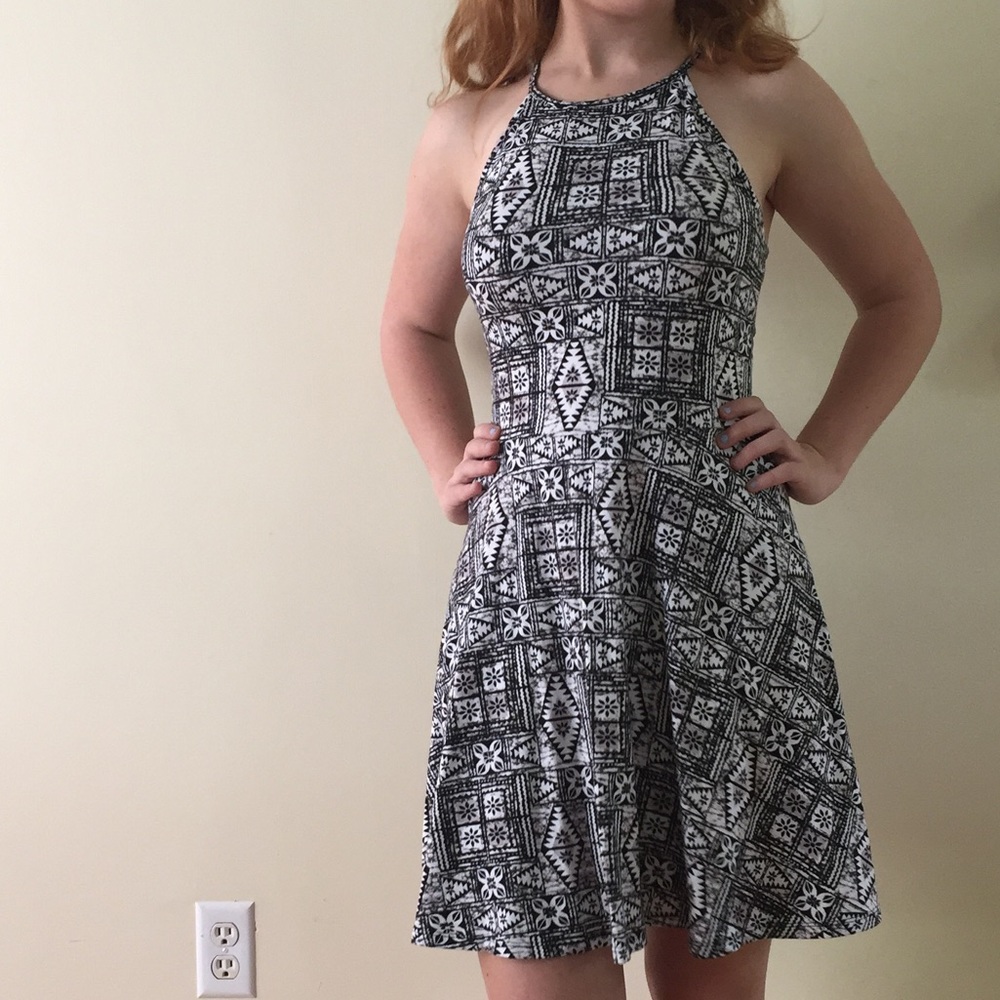 Hawaiian Print Sun Dress