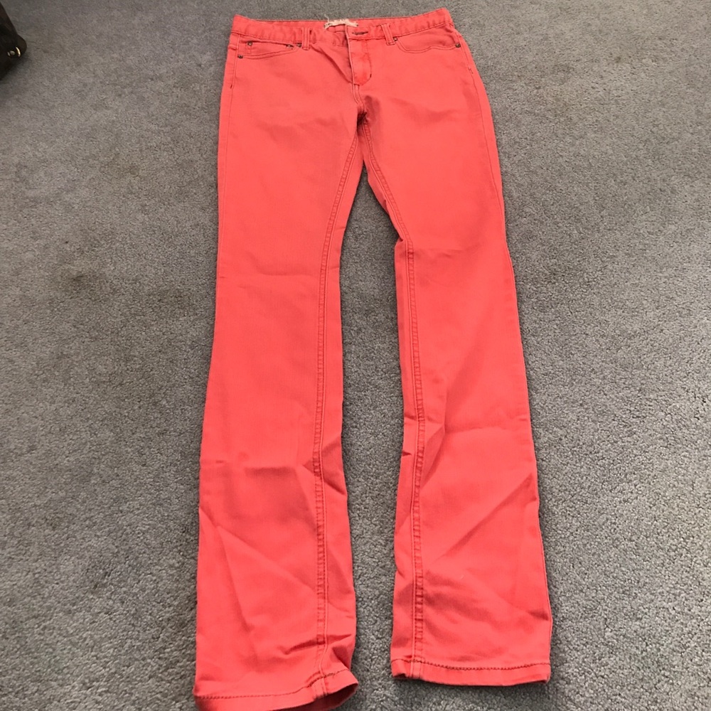 Free people burnt orange bootcut jeans
