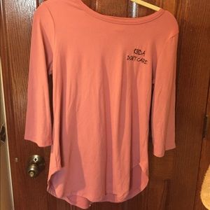 SUPER SOFT Pink "Kinda Don't Care" shirt