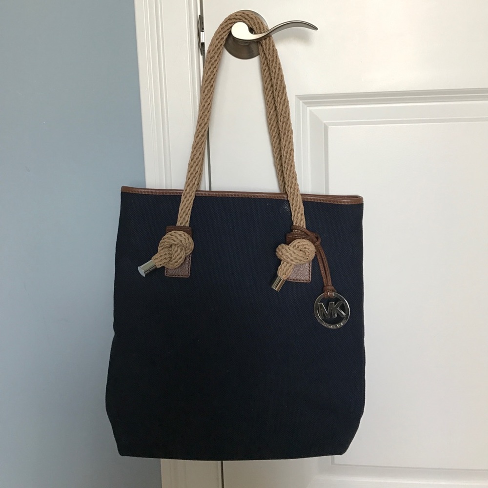 Navy Michael Kors Tote