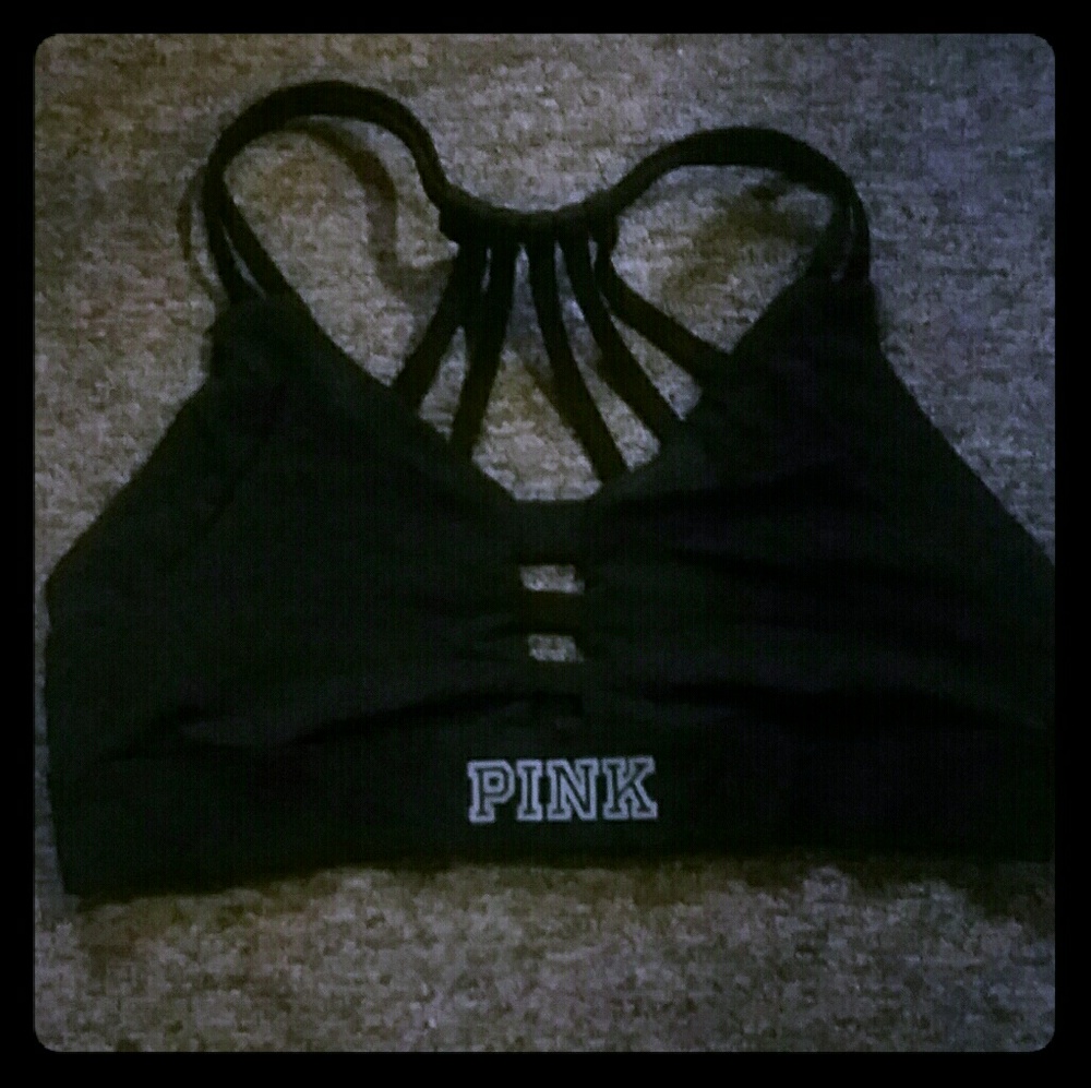 PINK STRAPPY SPORTS BRA