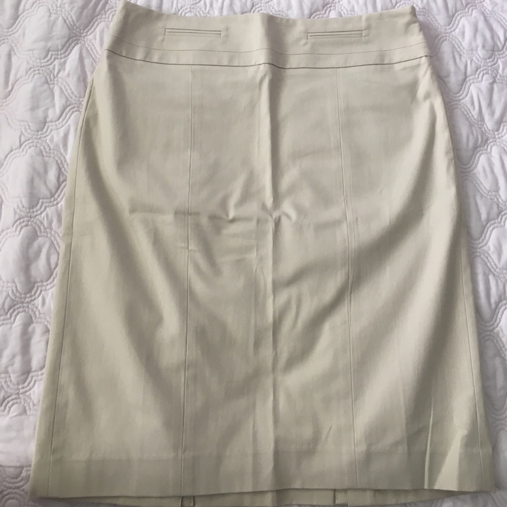 Loft tan pencil skirt