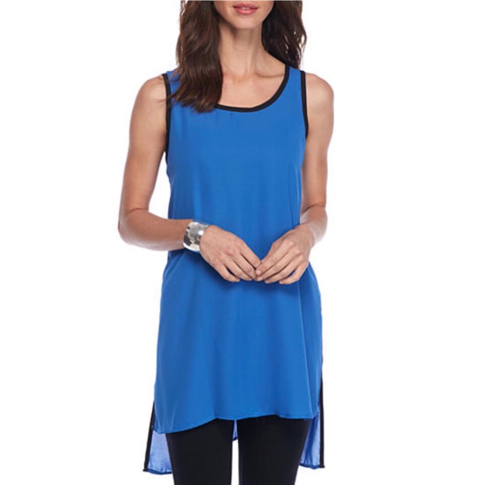 Blue Sleeveless Tunic