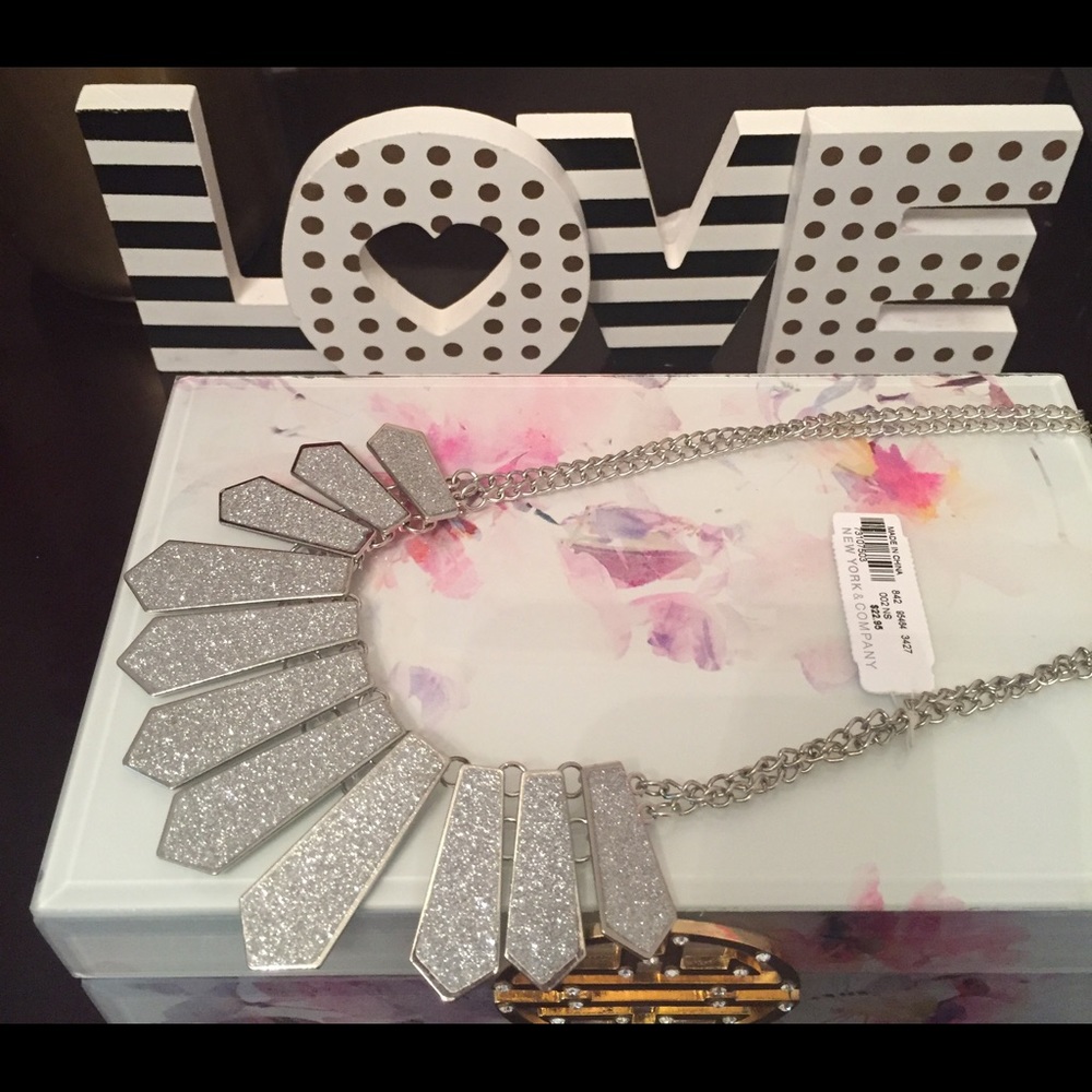 Sold. New York & Co Silver Collar Necklace.